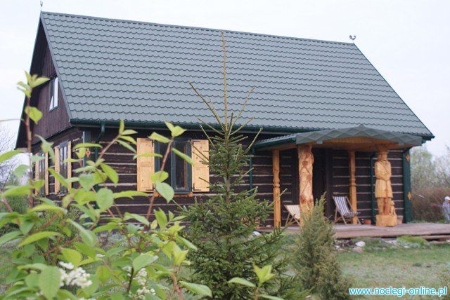 Dom całoroczny z bala, chata Kurpiasy 120 km. od Warszawy