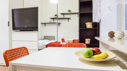 Red Black White Apartment