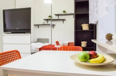 Red Black White Apartment